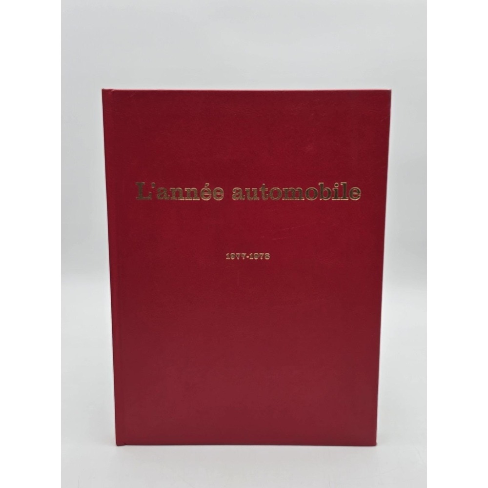 L'Année Automobile 1977/78 No. 25 French Hardcover‎ Auto Yearbook No Dust Jacket